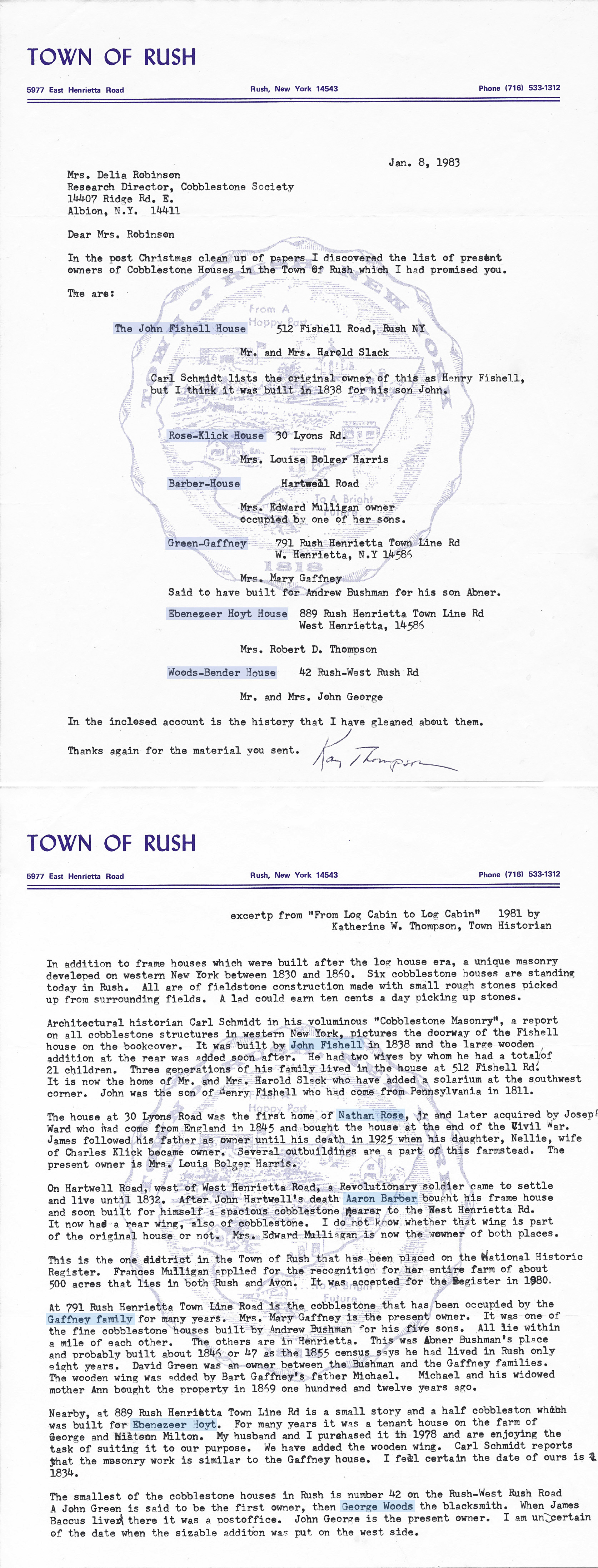 Town of Rush Cobblestones p1_2